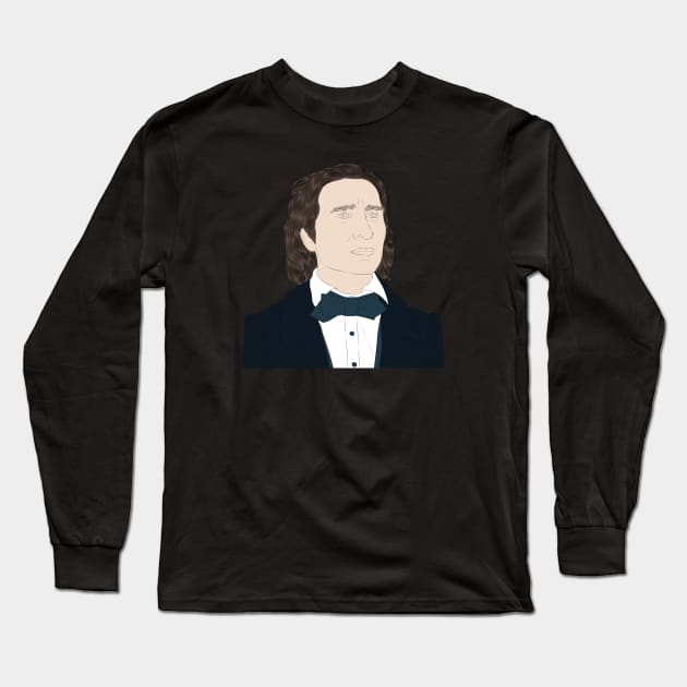 Franz Liszt - Portrait Long Sleeve T-Shirt by LiLian-Kaff